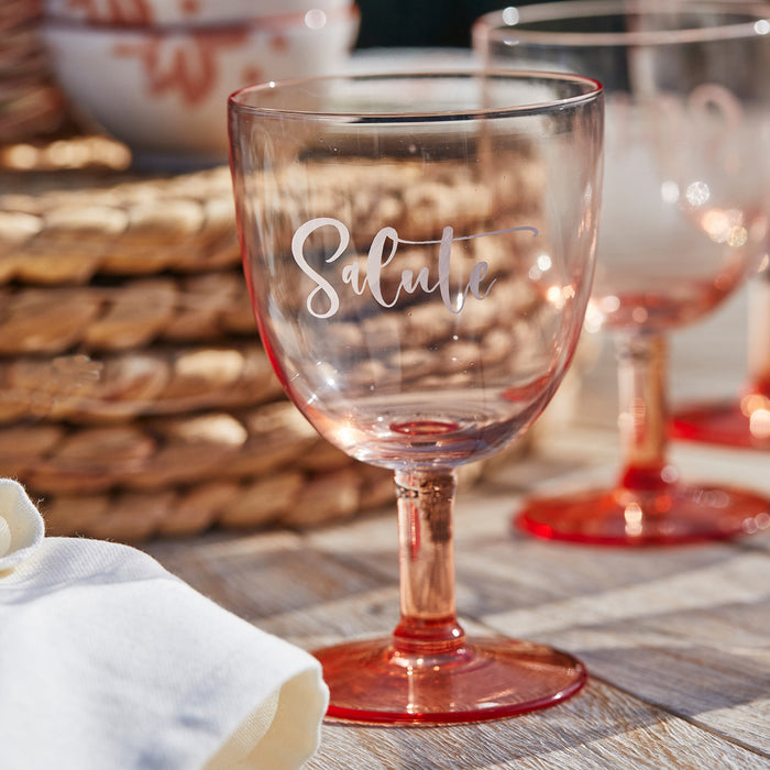 Riviera Maison Wijnglas Roze - Salute Wittewijnglas - Glas