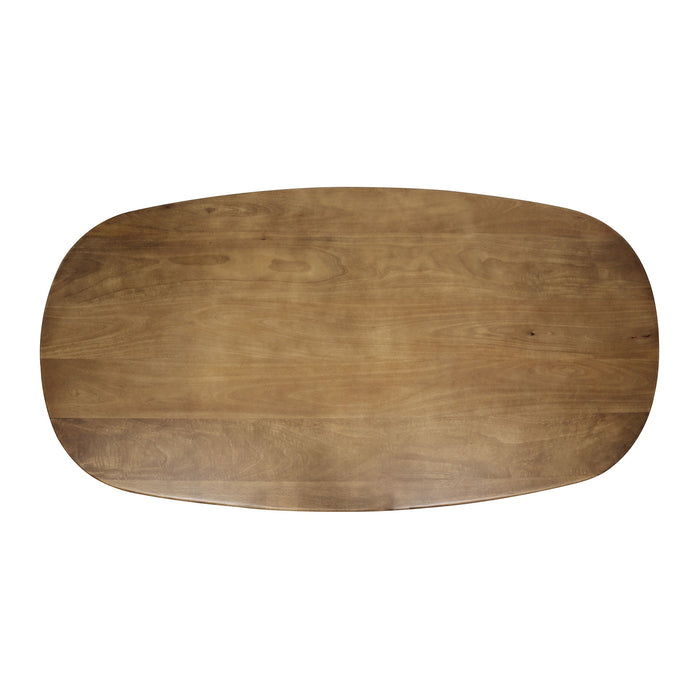 Giga Meubel - Eettafel - Deens Ovaal - 180cm - Mangohout - Cliff