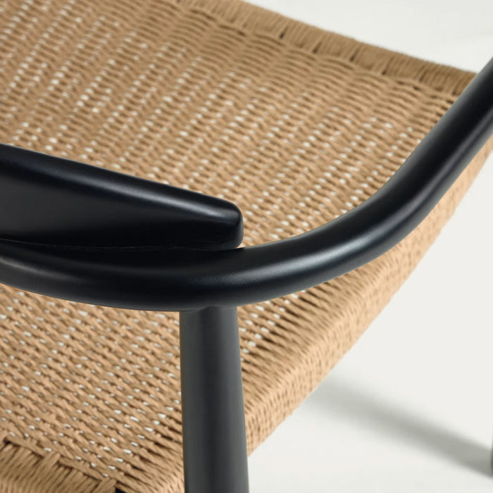 Kave Home Nina Dinerstoel - Zwart / Bruin