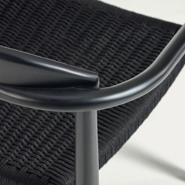 Kave Home Nina Dinerstoel - Zwart / Zwart