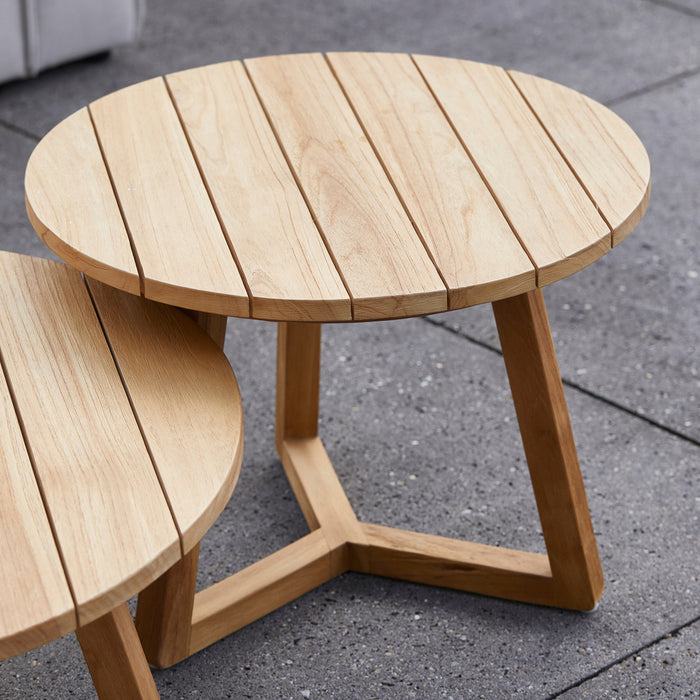 Riviera Maison Bijzettafel buiten - Lovina Dia 60 - Bruin