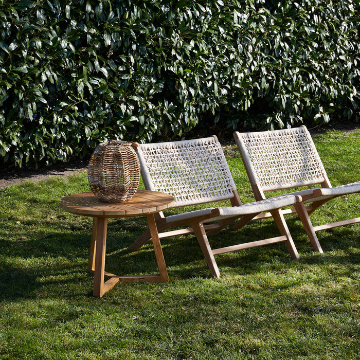 Riviera Maison Bijzettafel buiten - Lovina Dia 60 - Bruin