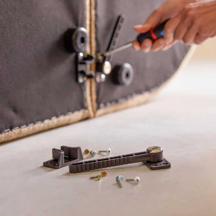 Tikamoon - Modulaire 5|6-zits hoekbank Dario in camelkleurige stof