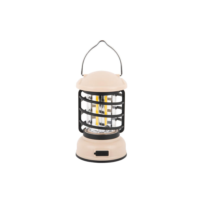 Leitmotiv Tafellamp Camping Lantern Led - Gebroken Wit - 8.5x8.5x15cm