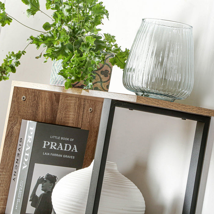 Calicosy - Boekenkast - Houten Decor en Metal - H148 cm