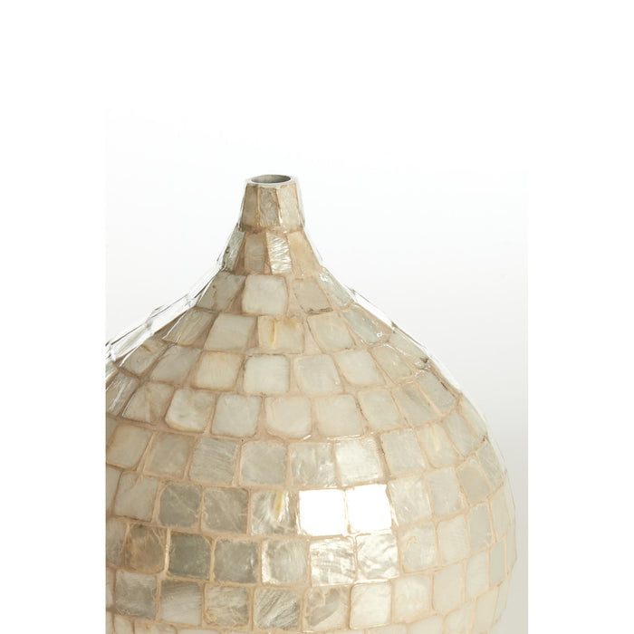 Light & Living Vaas Elorza - Crème - Ø22cm