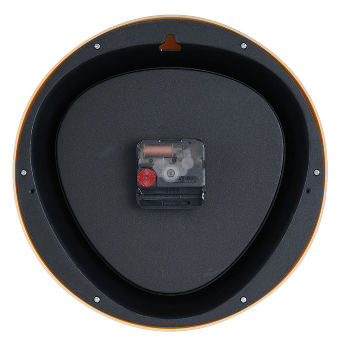 Karlsson Wandklok Funky Vibes - Heldergeel - 4.4x25.5x25.5cm