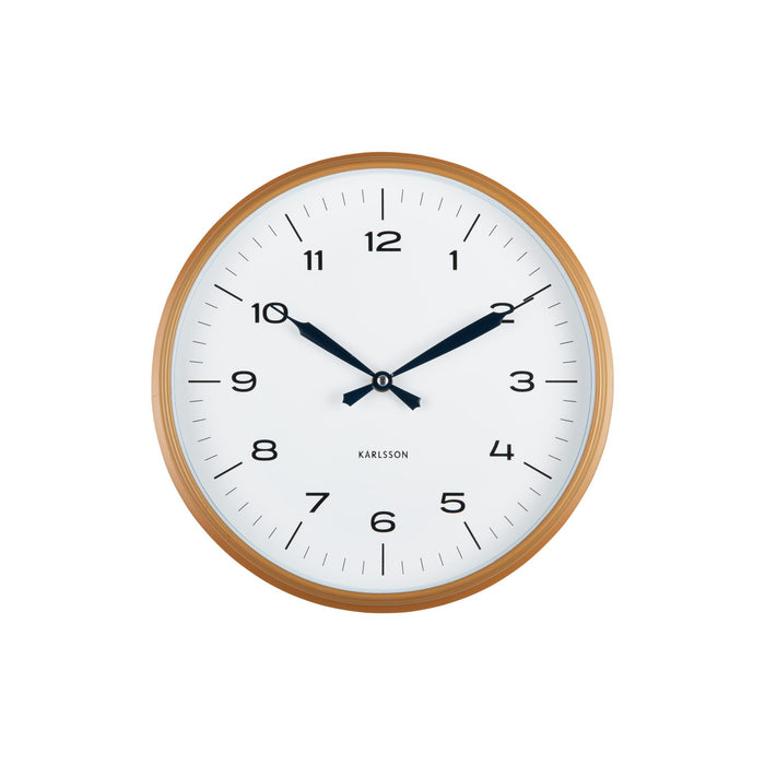 Karlsson Wandklok Modern Factory - Okergeel - Ø30cm