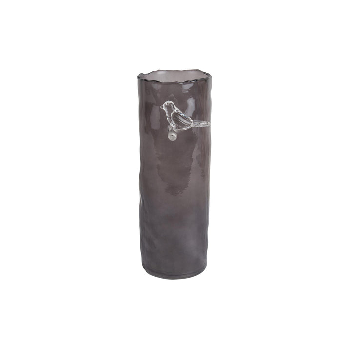 present time - Vase Bird On Branch Large