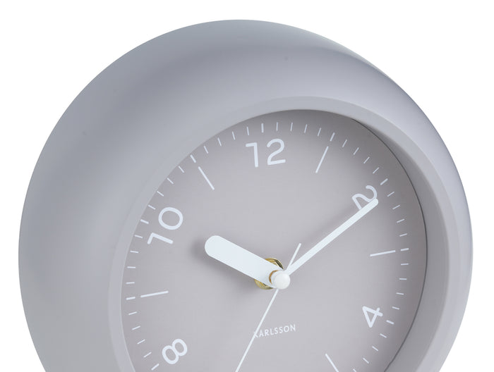 Karlsson Wandklok Slope - Warmgrijs - Ø20cm