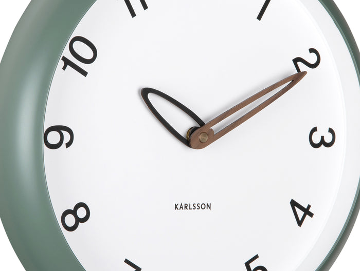 Karlsson Wandklok Bella - Jungle groen - 4.2x30x30cm