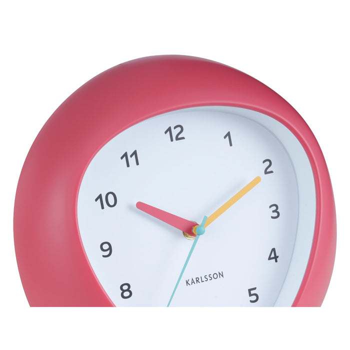 Karlsson Wandklok Funky Vibes - Scarlet rood - 4.4x25.5x25.5cm