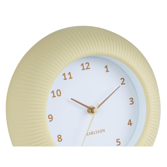 Karlsson Wandklok Tender Rib - Zachtgeel - Ø25cm