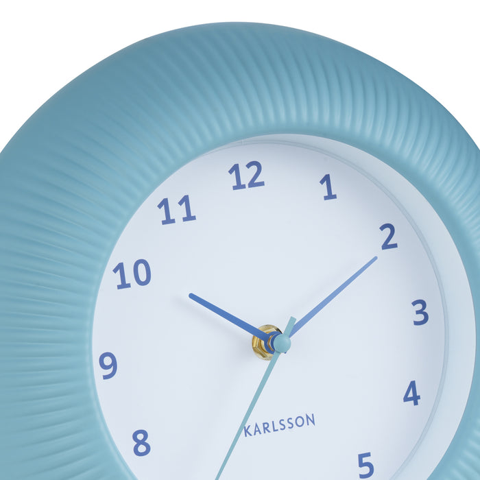 Karlsson Wandklok Tender Rib - Mistig blauw - Ø25cm