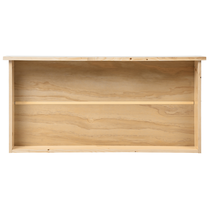 Beliani - CRONAT - Opberglades voor bed - Lichtbruin - Grenenhout