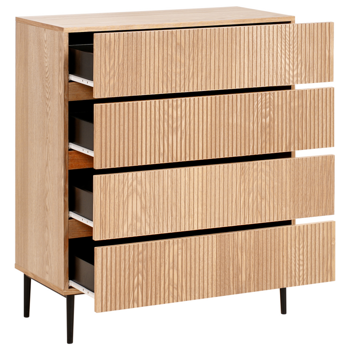 Beliani - BLYTHE- Ladekast 4 lades - Bruin - MDF