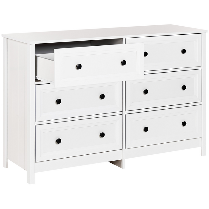 Beliani - HAZELVALE - Ladekast 6 lades - Wit - Vezelplaat