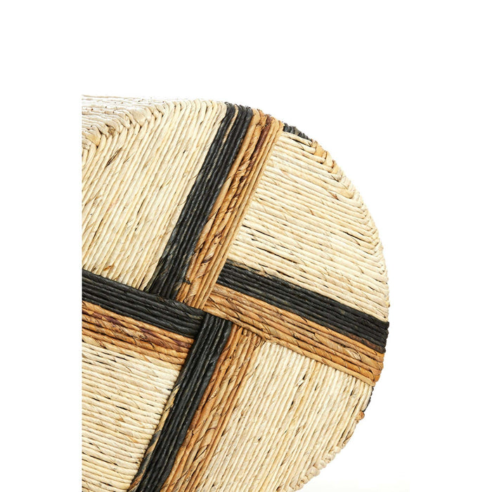 Light & Living Poef Yuturi - Crème - Ø40cm