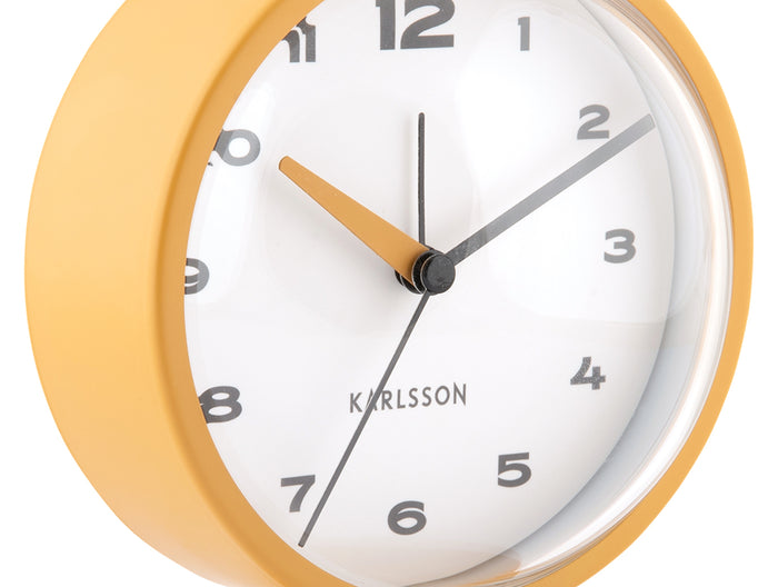 Karlsson Wekker Brisk Dome - Okergeel - 6.5x11x13.8cm