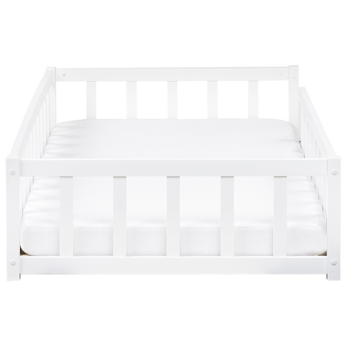 Beliani - MEYMAC - Kinderbed - Wit - 90 x 200 cm - Dennenhout