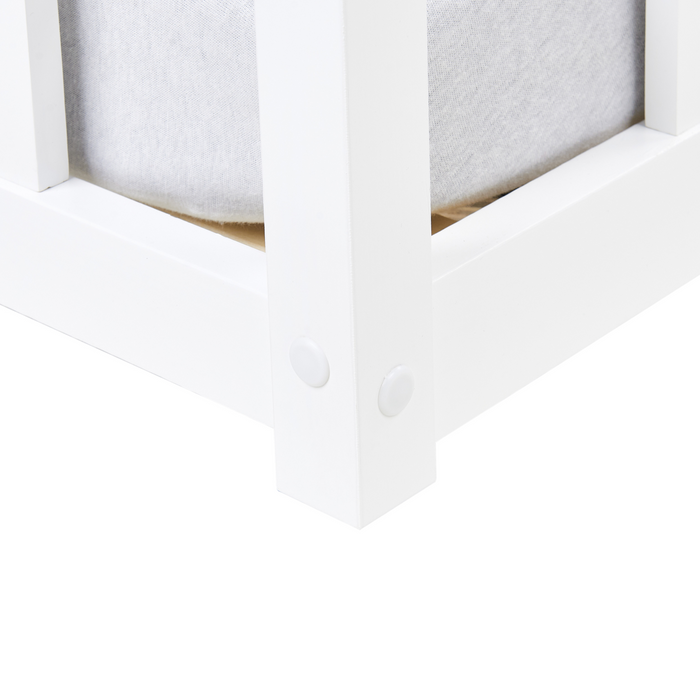 Beliani - MEYMAC - Kinderbed - Wit - 90 x 200 cm - Dennenhout