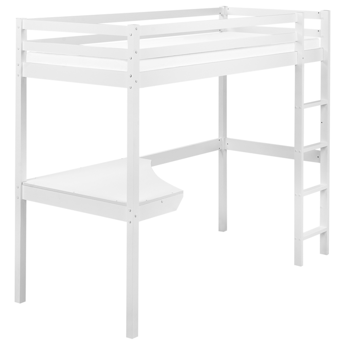 Beliani - LOURY - Kinderbed - Wit - 90 x 200 cm - Dennenhout