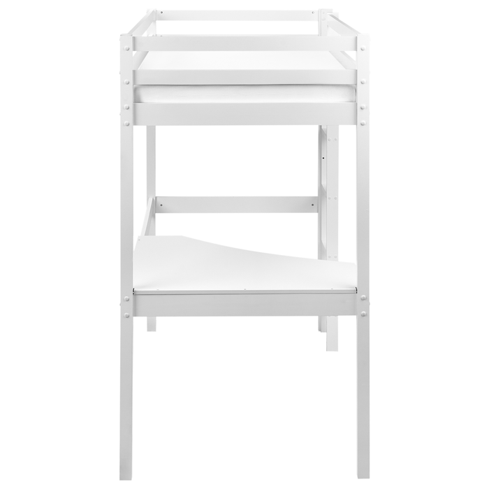 Beliani - LOURY - Kinderbed - Wit - 90 x 200 cm - Dennenhout