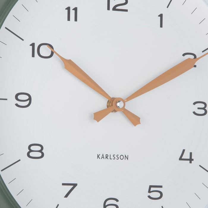 Karlsson Wandklok Modern Factory - Jungle groen - Ø30cm