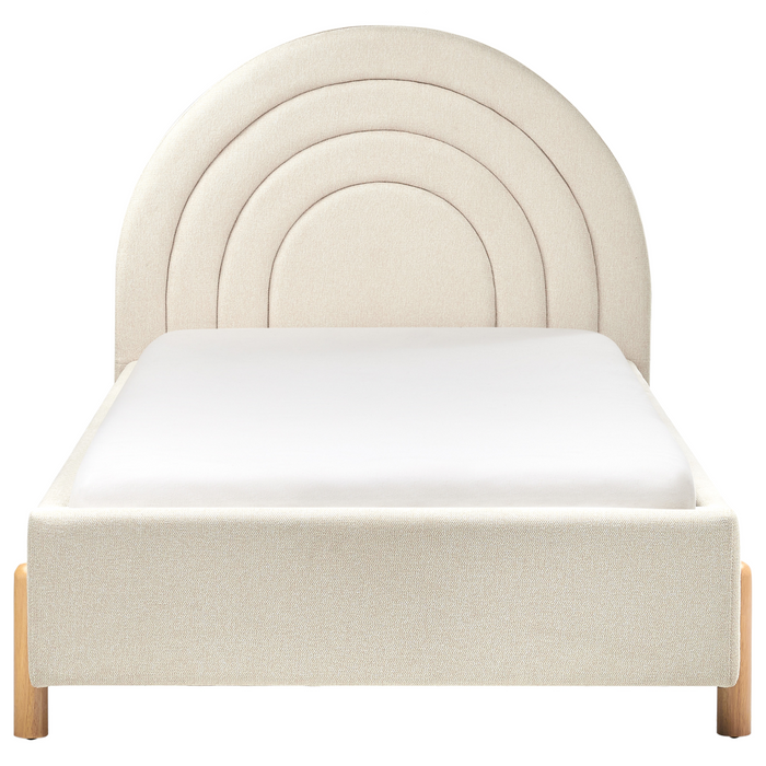 Beliani - ANET - Bed - Beige - 90 x 200 cm - Stof