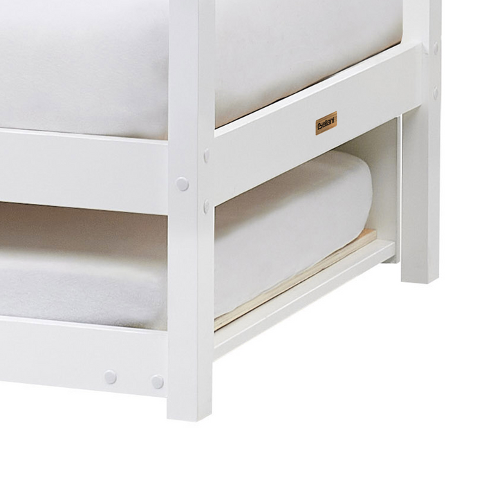 Beliani - CRILLON - Onderschuifbed - Wit - 90 x 200 - Hout