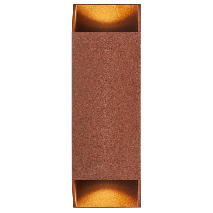 Nordlux Nico Wandlamp - Square H 23,5 cm - Rusty