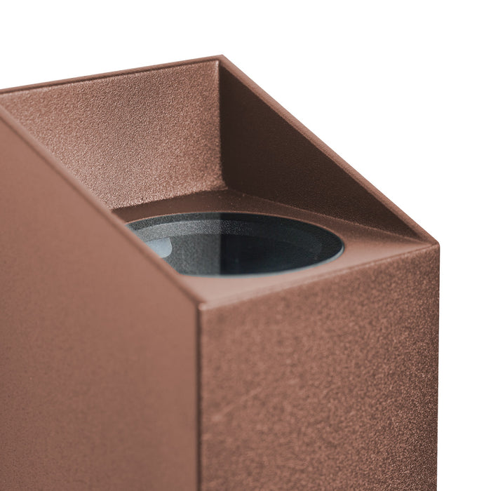 Nordlux Nico Wandlamp - Square H 23,5 cm - Rusty