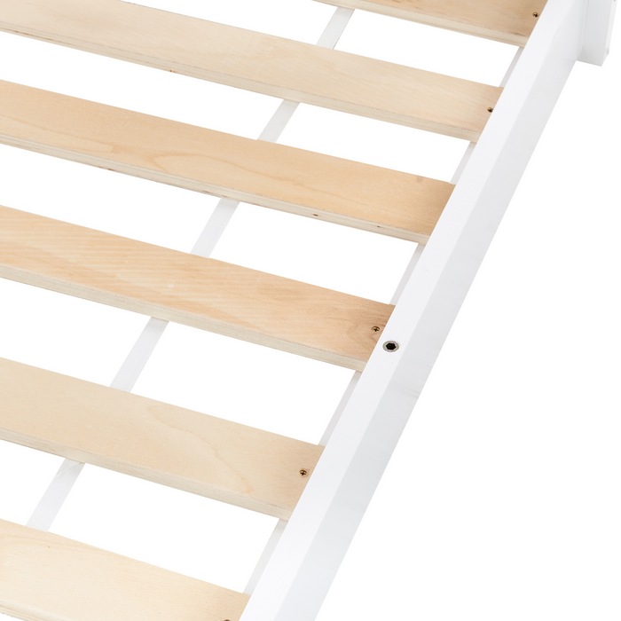 Beliani - COSSAYE - Kinderbed - Wit - 90 x 200 cm - Grenenhout