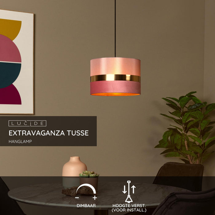 Lucide EXTRAVAGANZA TUSSE Hanglamp - Roze