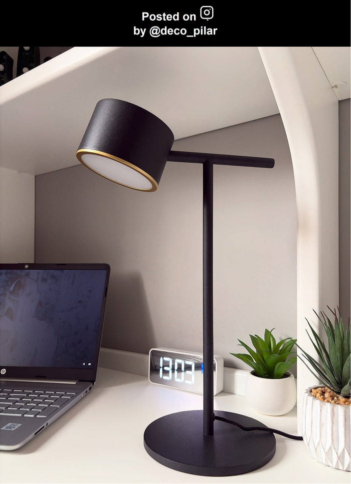 Lucide GIAN Tafellamp - Zwart