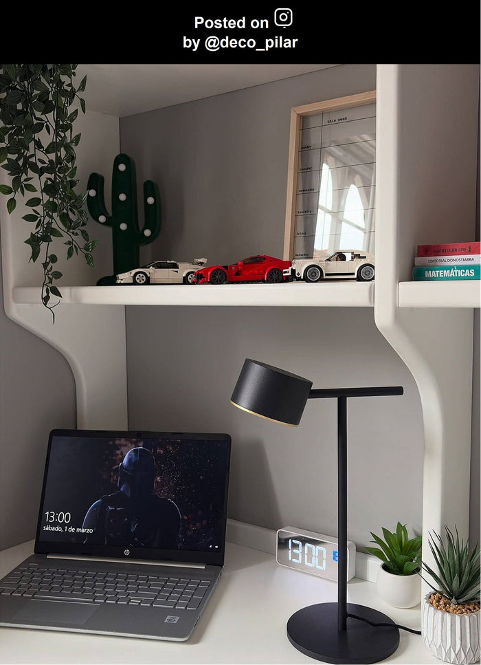 Lucide GIAN Tafellamp - Zwart