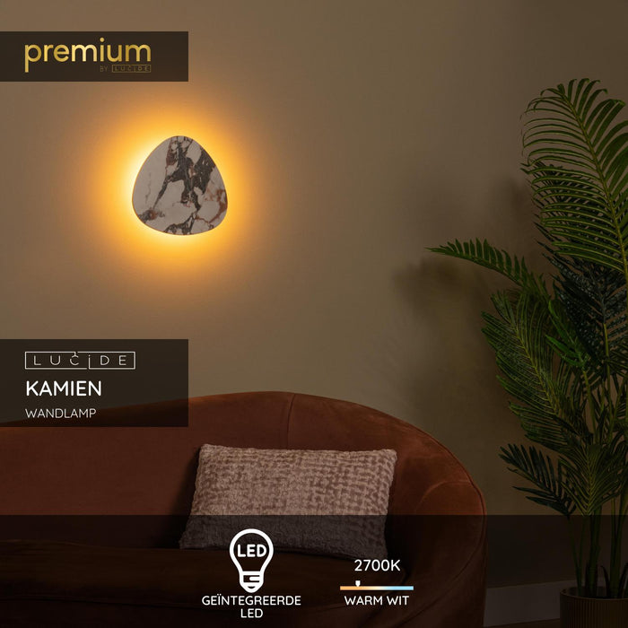 Lucide Premium KAMIEN Wandlamp - Wit