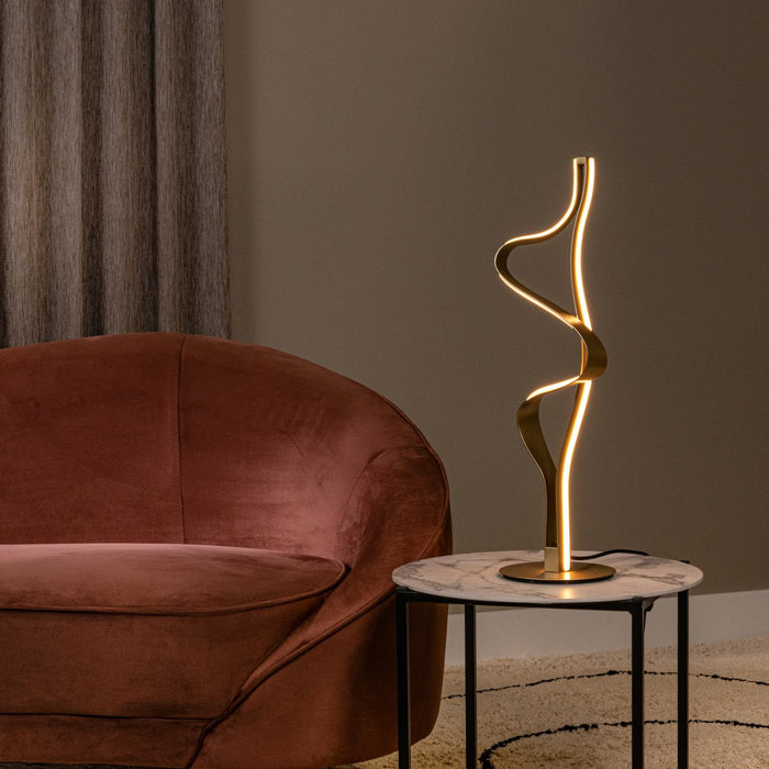 Lucide Premium LAMBADA Tafellamp - Mat Goud | Messing