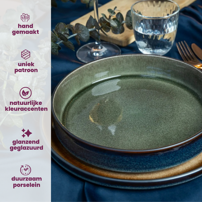 Cosy & Trendy Serveerschaal Quintana Green - 36 x 24 cm