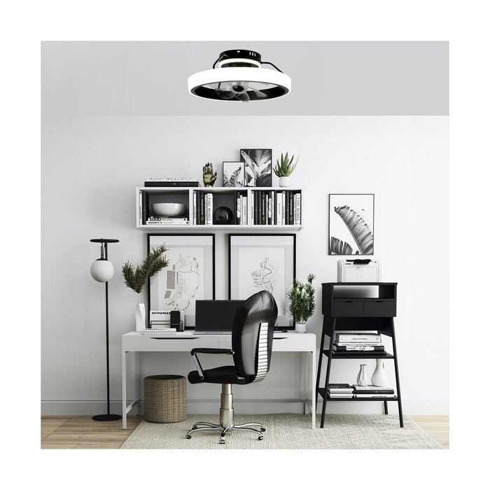 CristalRecord Plafondventilator Dinirot Ø 50 cm zwart