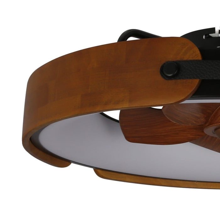 CristalRecord Plafondventilator Tivoli Ø 50 cm zwart bruin