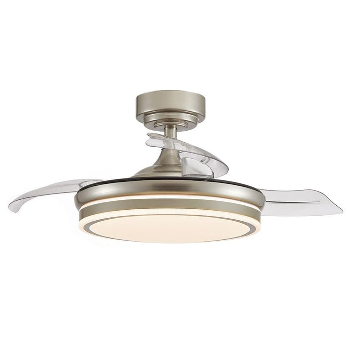 CristalRecord Plafondventilator Moss Ø 106 cm mat chroom