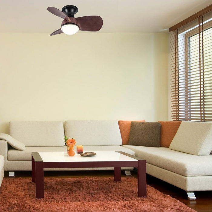 CristalRecord Plafondventilator Epona Mini Ø 64 cm hout zwart