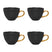 Urban Nature Culture Good Morning Cappuccino / Theekop - Zwart - 4 st.