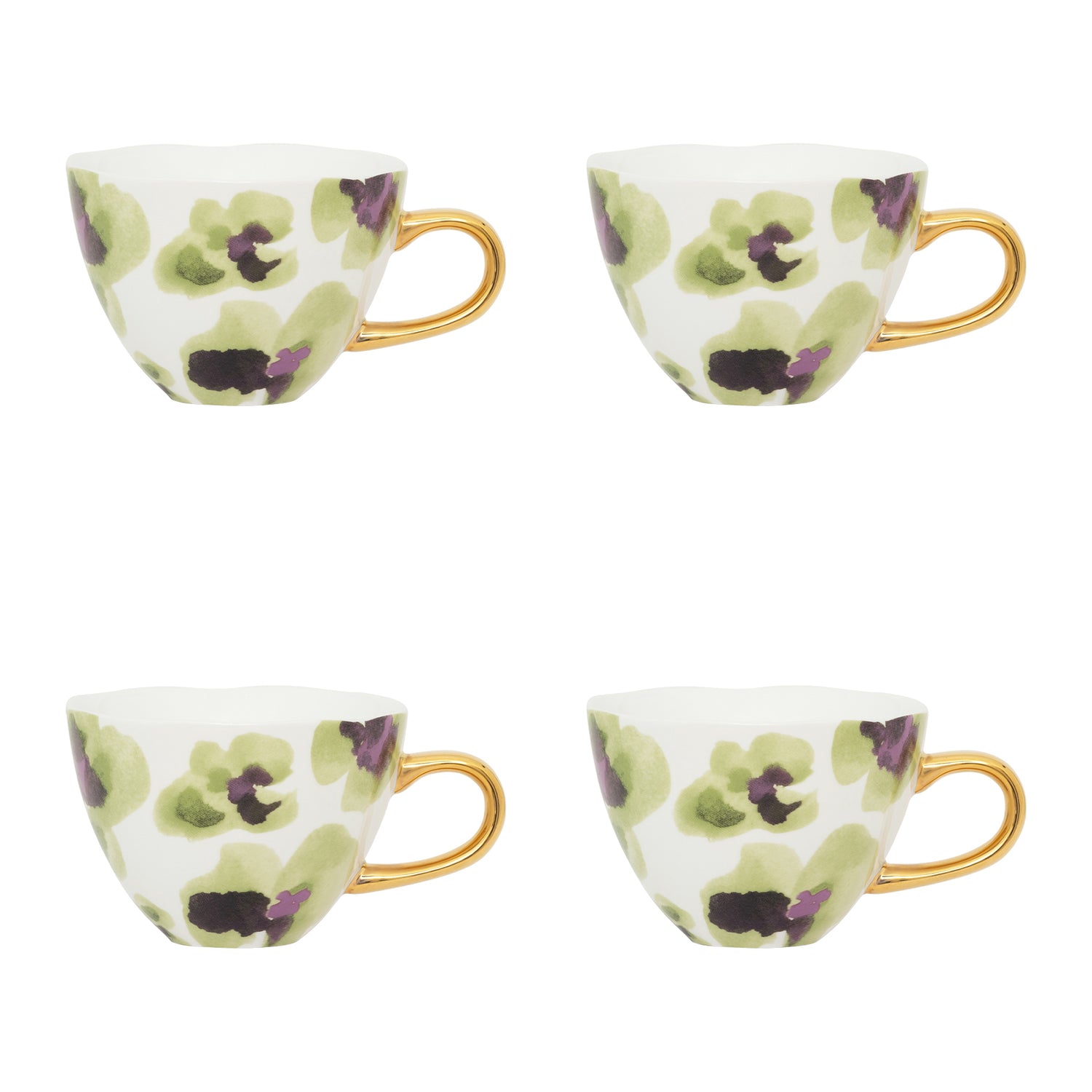 Urban Nature Culture Good Morning Cappuccino / Theekop - Violet - 4 st.