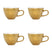 Urban Nature Culture Good Morning Cappuccino / Theekop - Goud - 4 st.