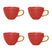 Urban Nature Culture Good Morning Cappuccino / Theekop - Raspberry - 4 st.