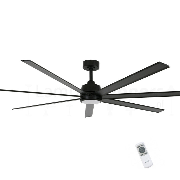 Lucci Air Plafondventilator Atlanta II Zwart XL Ø 183cm 12W Led Incl