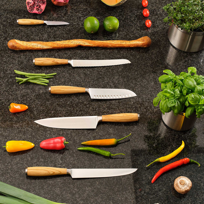 Santoku Mes, 16 cm, Olijfhout - Rösle | Artesano