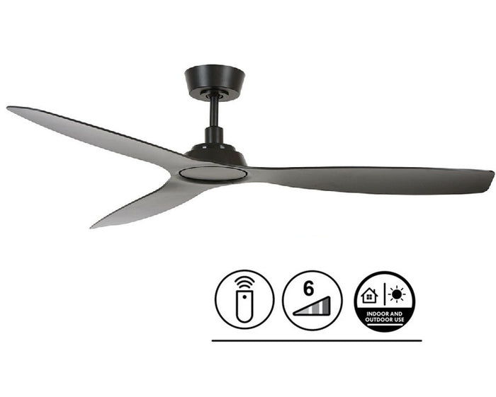 Lucci Air Plafondventilator Airfusion Moto Zwart Ø 132cm Incl.